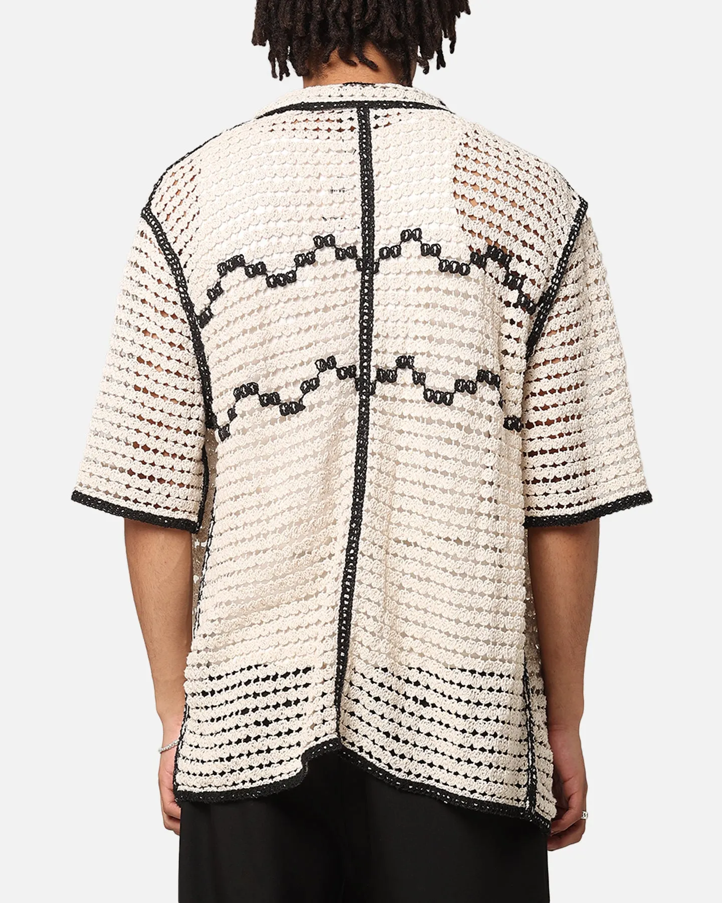XXIII Western Crochet Button Up Shirt Cream/Black sold by Culture Kings product image thumbnail 3