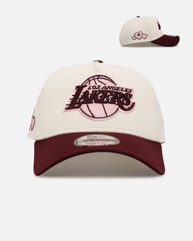 New Era Los Angeles Lakers 'Lover's Club 2.0' 9FORTY A-Frame Snapback Chrome sold by Culture Kings