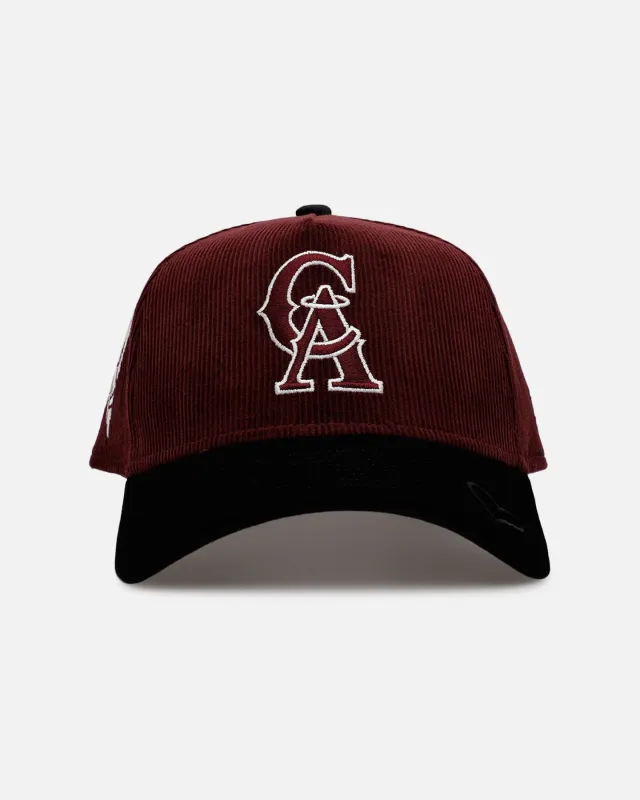 New Era California Angels 'Certified Lover 2.0' 9FORTY A-Frame Snapback Maroon made by New Era
