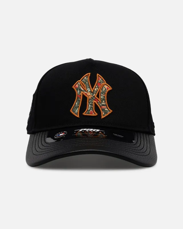 Pro Standard New York Yankees 'Floral Fill' Pro Pinch Strapback Black sold by Culture Kings