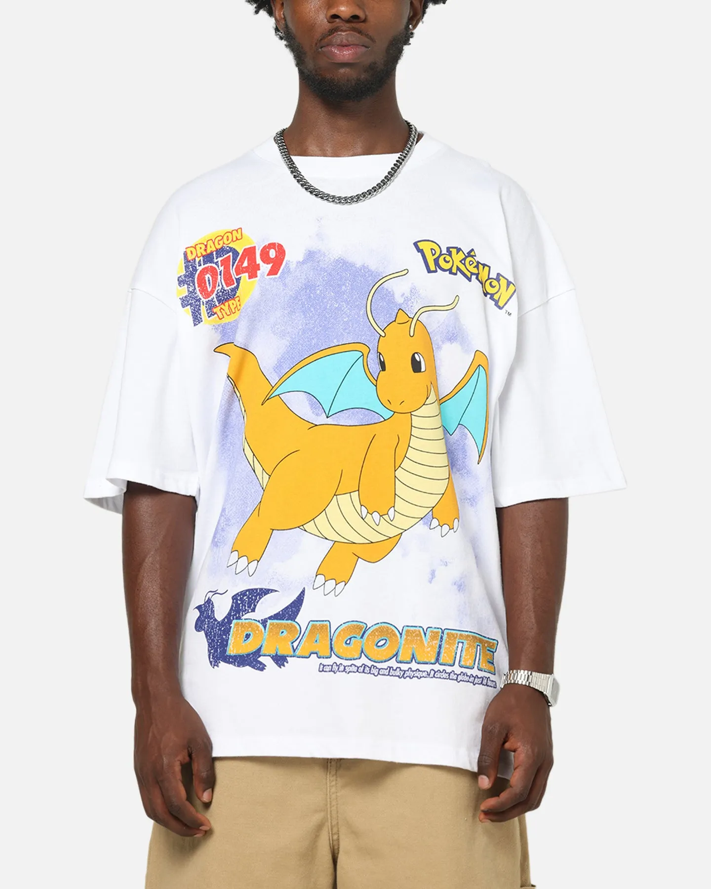 The Pokémon Collection By 73Studio Dragonite T-Shirt White sold by Culture Kings