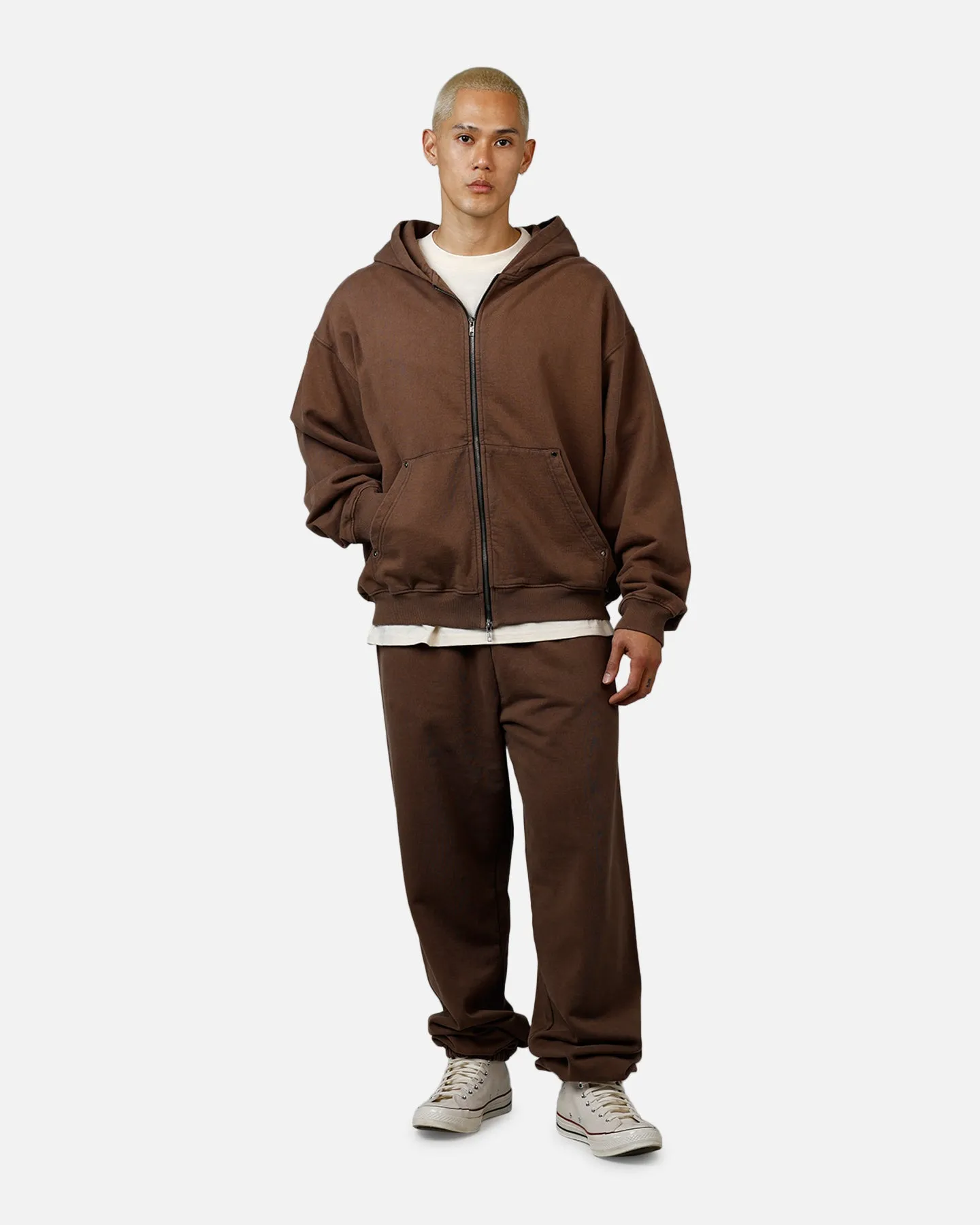 American Thrift Zip Hoodie Washed Brown sold by Culture Kings product image thumbnail 3