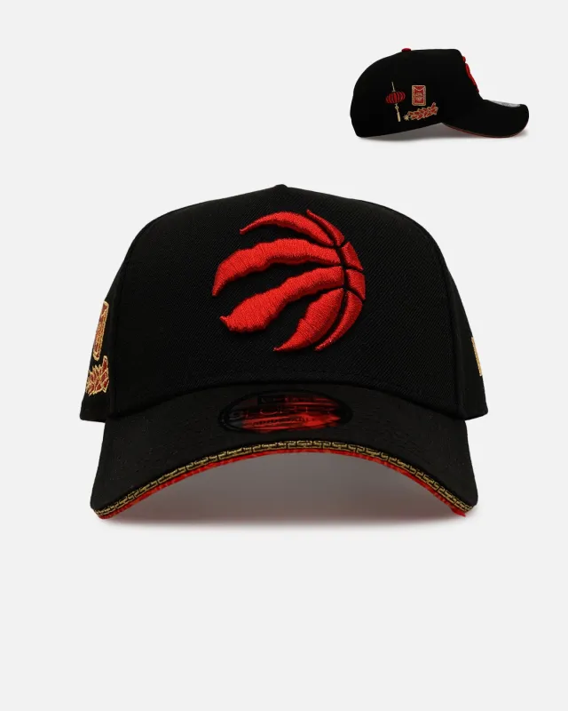 New Era Toronto Raptors 'Longevity' 9FORTY A-Frame Snapback Black/Red sold by Culture Kings