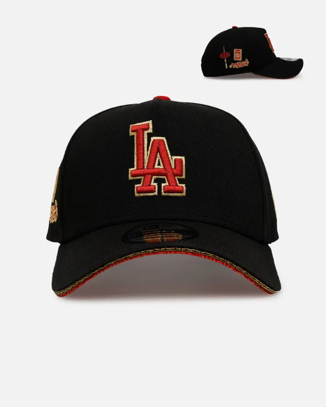 New Era Los Angeles Dodgers 'Longevity' 9FORTY A-Frame Snapback Black/Red sold by Culture Kings