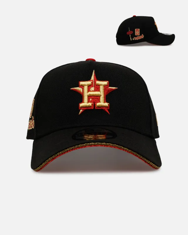 New Era Houston Astros 'Longevity' 9FORTY A-Frame Snapback Black/Red sold by Culture Kings