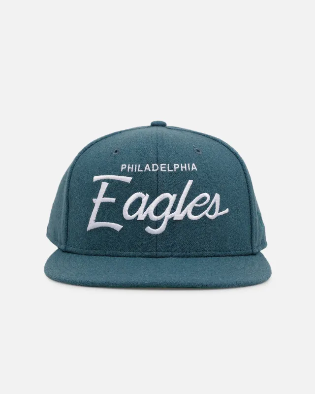 New Era Philadelphia Eagles 'NFL Script' 9FIFTY Snapback Official Team Color sold by Culture Kings