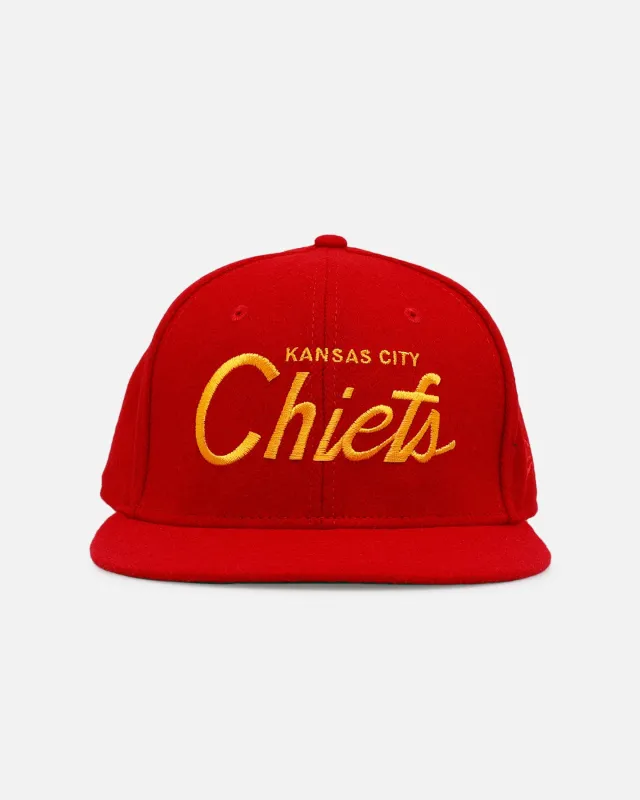 New Era Kansas City Chiefs 'NFL Script' 9FIFTY Snapback Official Team Color sold by Culture Kings