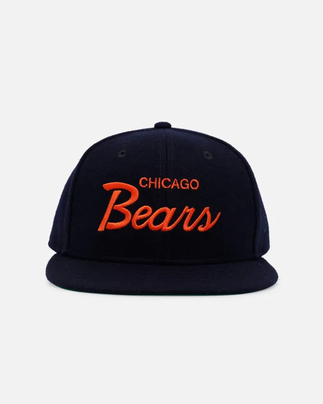 New Era Chicago Bears 'NFL Script' 9FIFTY Snapback Official Team Color sold by Culture Kings