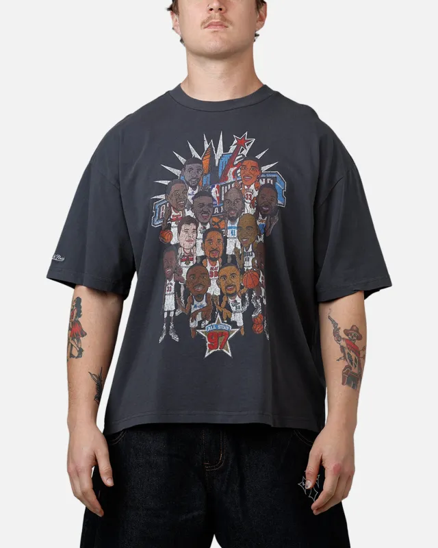 Mitchell & Ness NBA 1997 All-Star Game T-Shirt Washed Black sold by Culture Kings