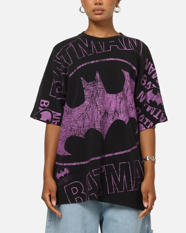 73Studio X DC Batman Logo All Over Print T-Shirt Black Wash sold by Culture Kings