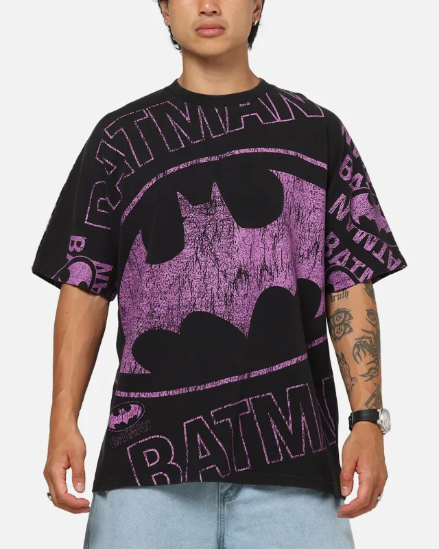73Studio X DC Batman Logo All Over Print T-Shirt Black Wash sold by Culture Kings