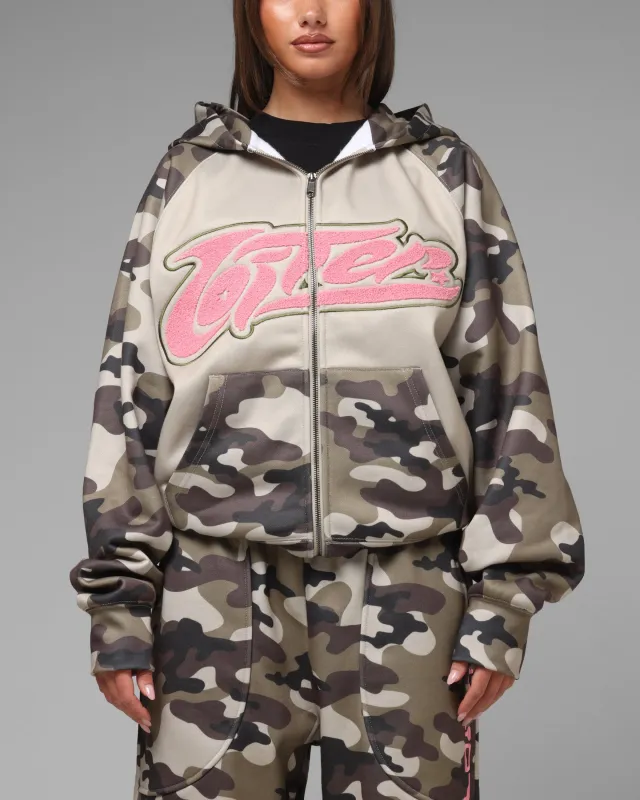 Loiter Jet Stream Zip Hoodie Camo made by Culture Kings