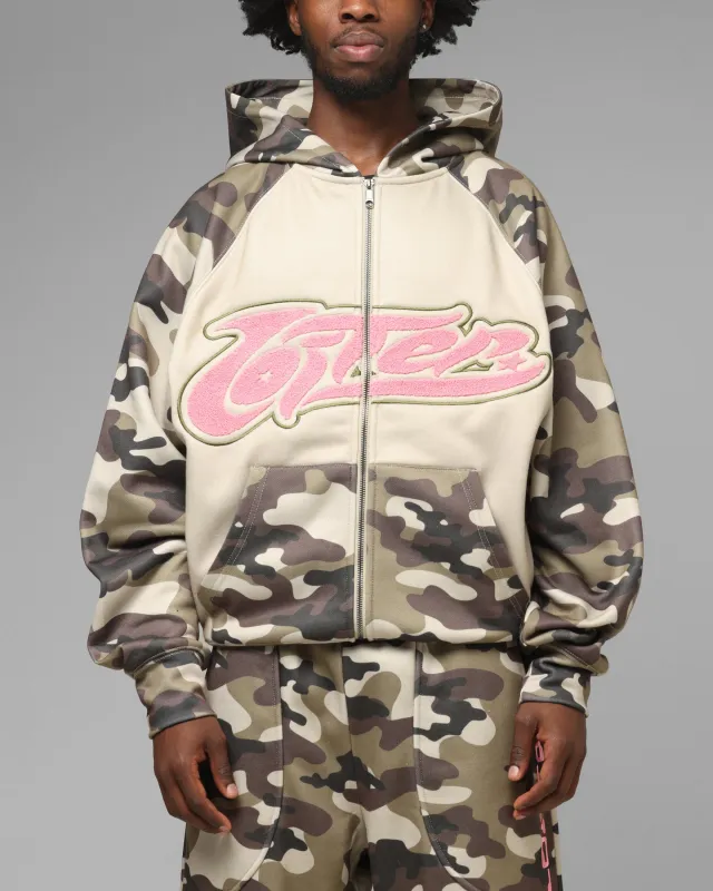 Loiter Jet Stream Zip Hoodie Camo made by Culture Kings