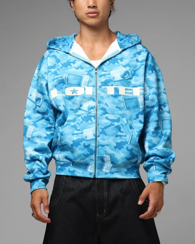 Loiter Digi Camo Zip Hoodie Blue Camo sold by Culture Kings