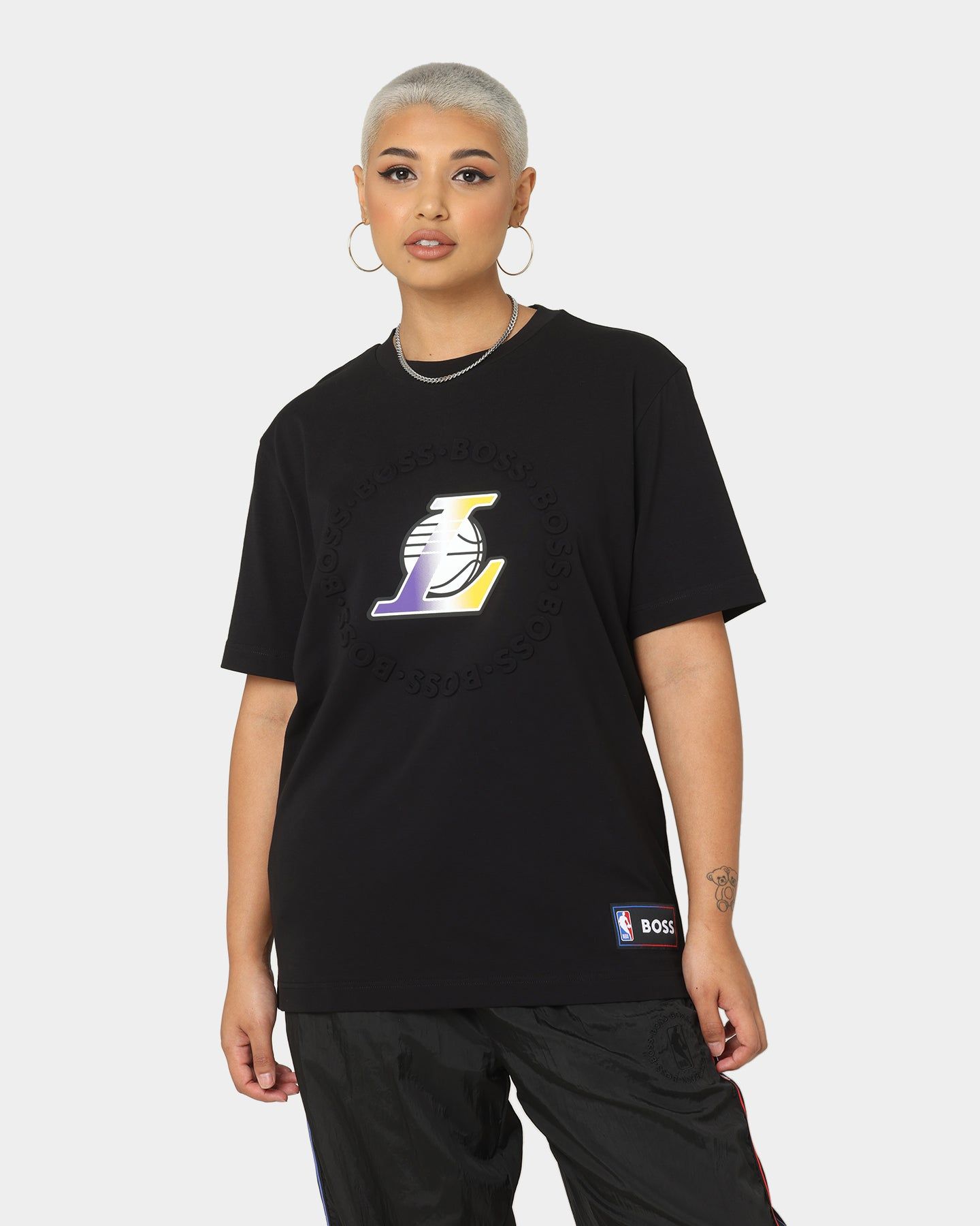 Hugo Boss Hugo Boss X NBA Basic Los Angeles Lakers Short Sleeve T-Shirt Black sold by Culture Kings