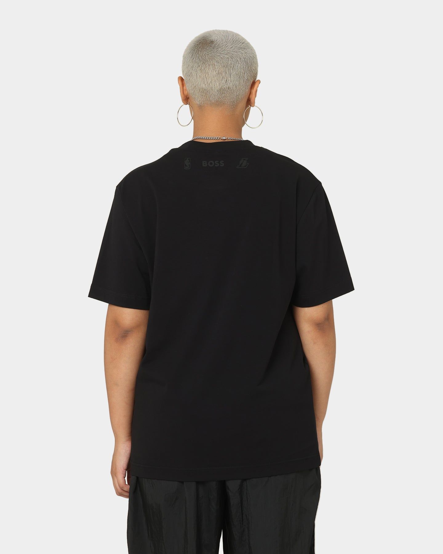 Hugo Boss Hugo Boss X NBA Basic Los Angeles Lakers Short Sleeve T-Shirt Black sold by Culture Kings product image thumbnail 4