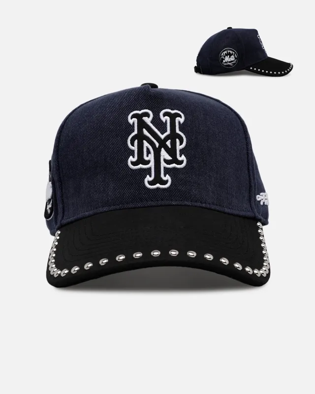 Pro Standard New York Mets 'Polished Hardware' Pro Pinch Strapback Navy sold by Culture Kings