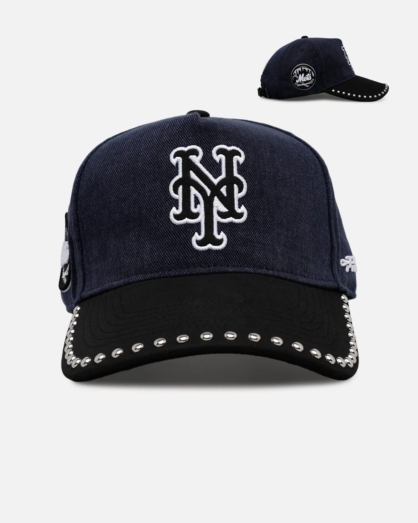 Pro Standard New York Mets 'Polished Hardware' Pro Pinch Strapback Navy sold by Culture Kings