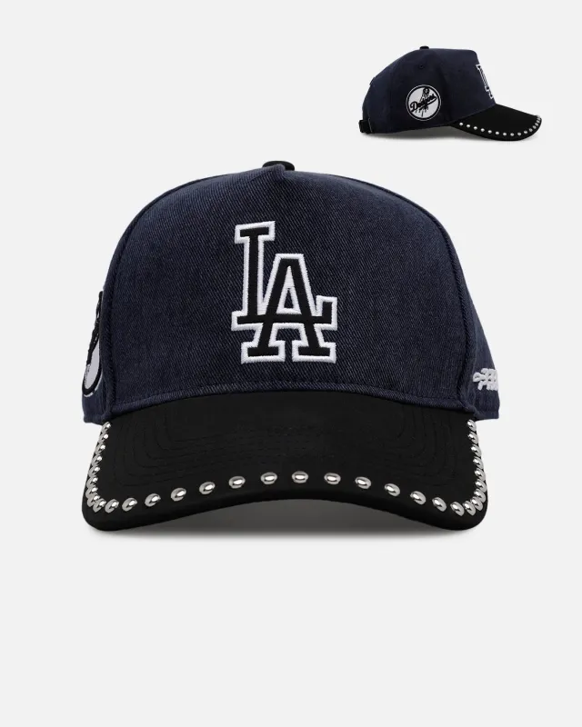 Pro Standard Los Angeles Dodgers 'Polished Hardware' Pro Pinch Strapback Navy sold by Culture Kings