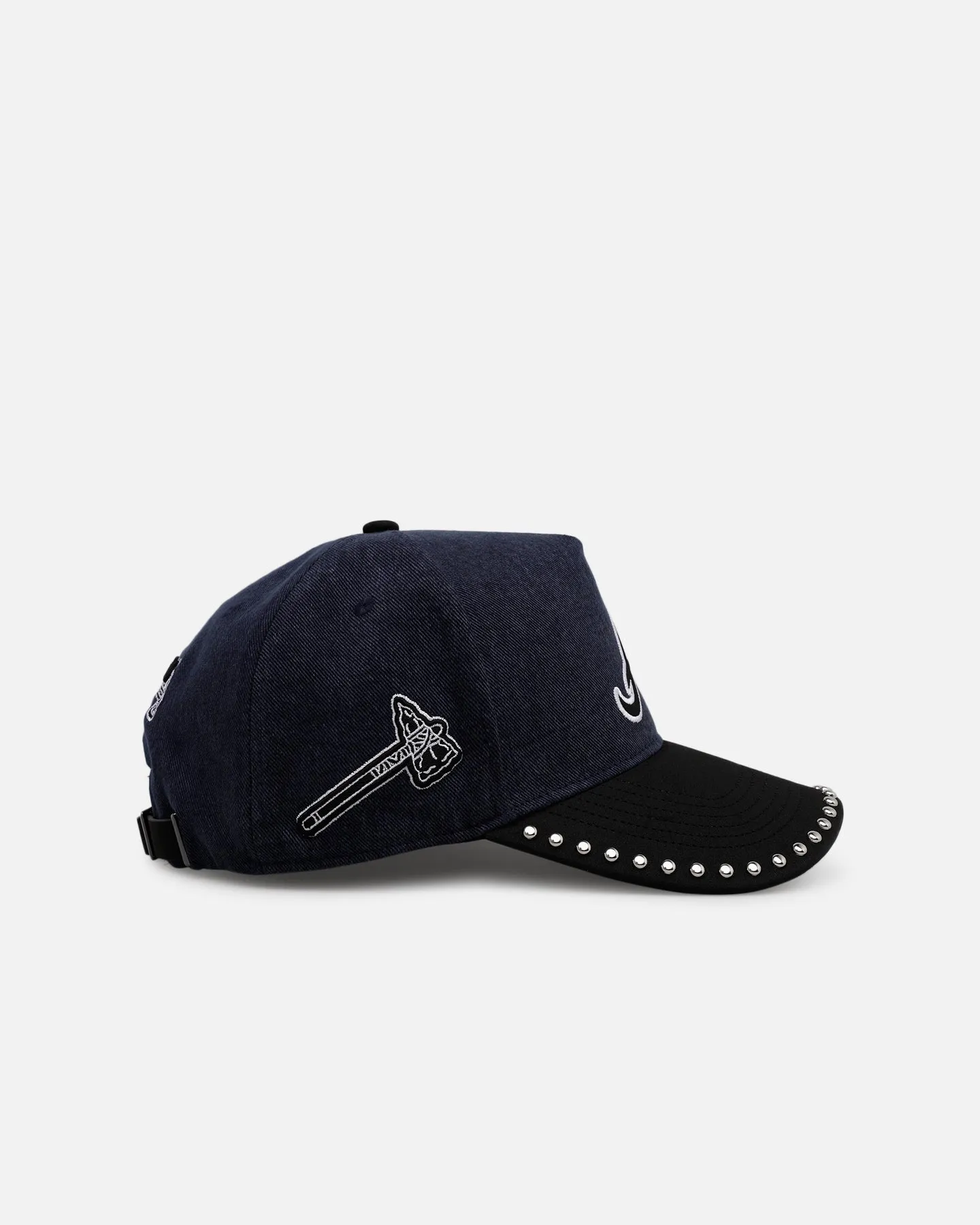 Pro Standard Atlanta Braves 'Polished Hardware' Pro Pinch Strapback Navy sold by Culture Kings product image thumbnail 3