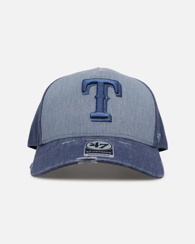 47 Brand Texas Rangers 'Everyday Indigo' 47 Offside Snapback Blue/Navy sold by Culture Kings