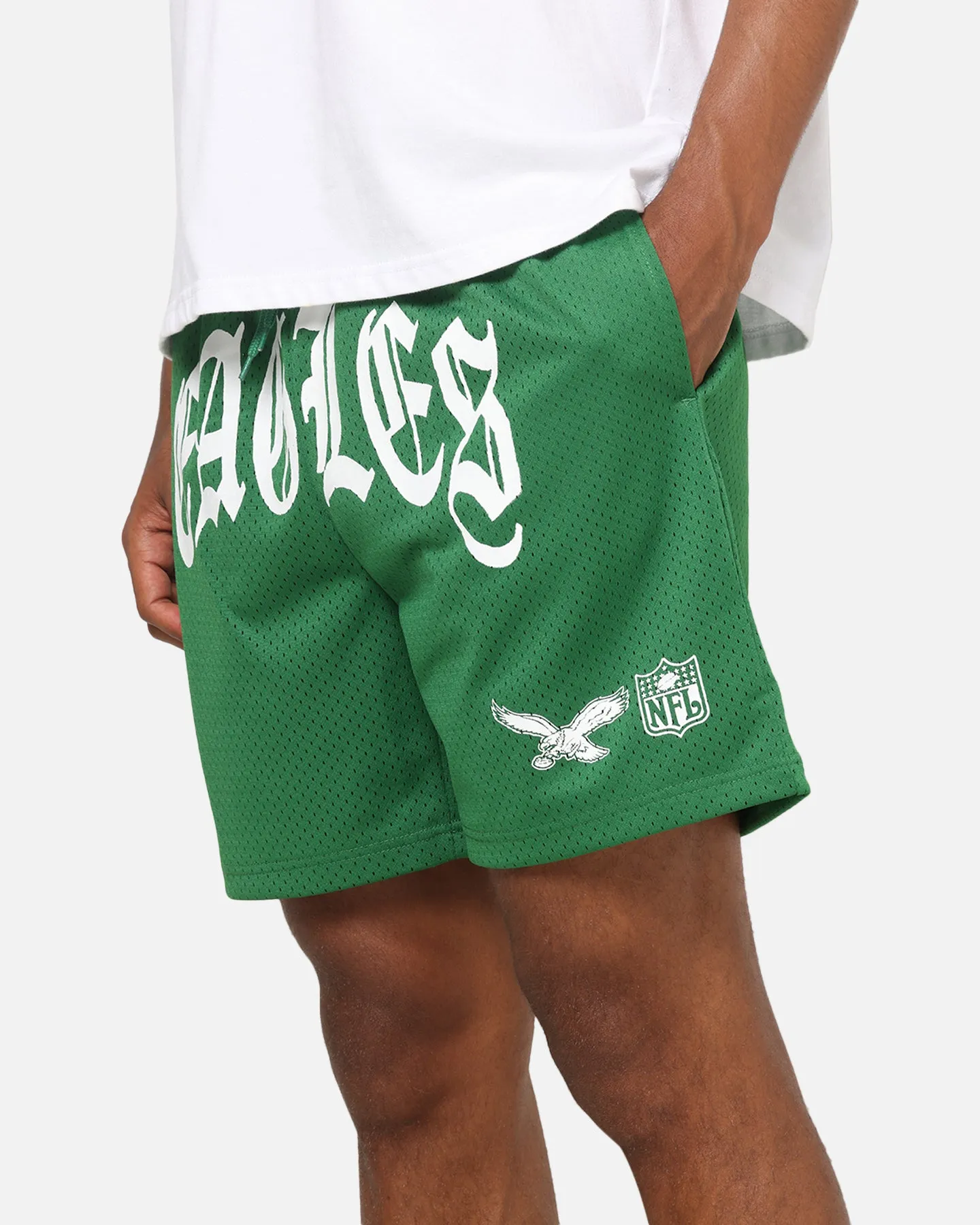 Mitchell & Ness Philadelphia Eagles Arch Script Shorts Green sold by Culture Kings product image thumbnail 3