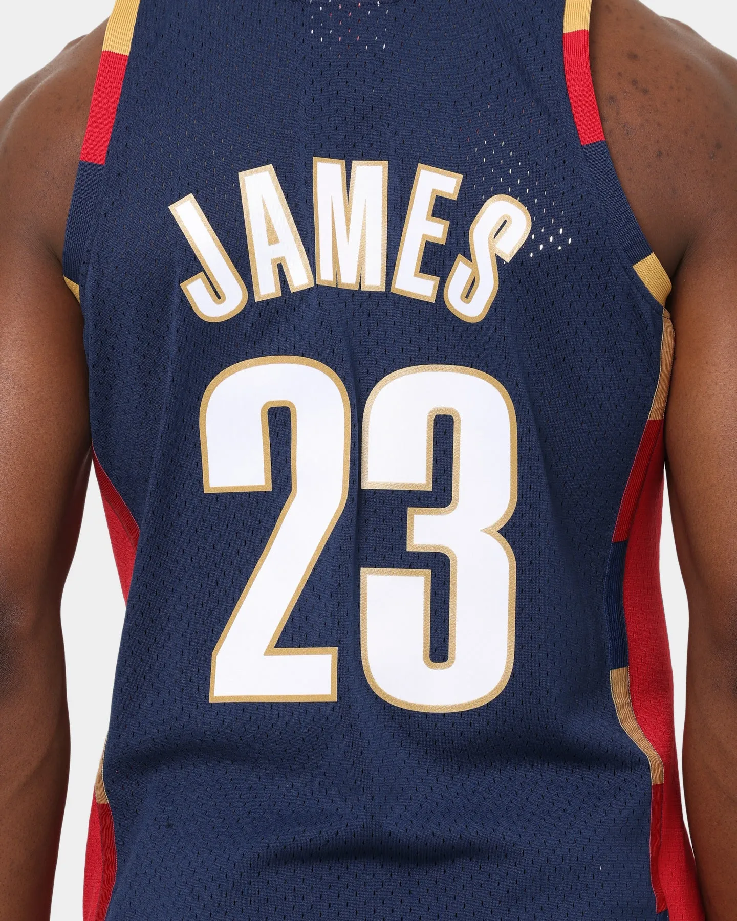 Mitchell & Ness Cleveland Cavaliers Lebron James #23 '08-'09 Swingman Jersey Navy sold by Culture Kings product image thumbnail 4
