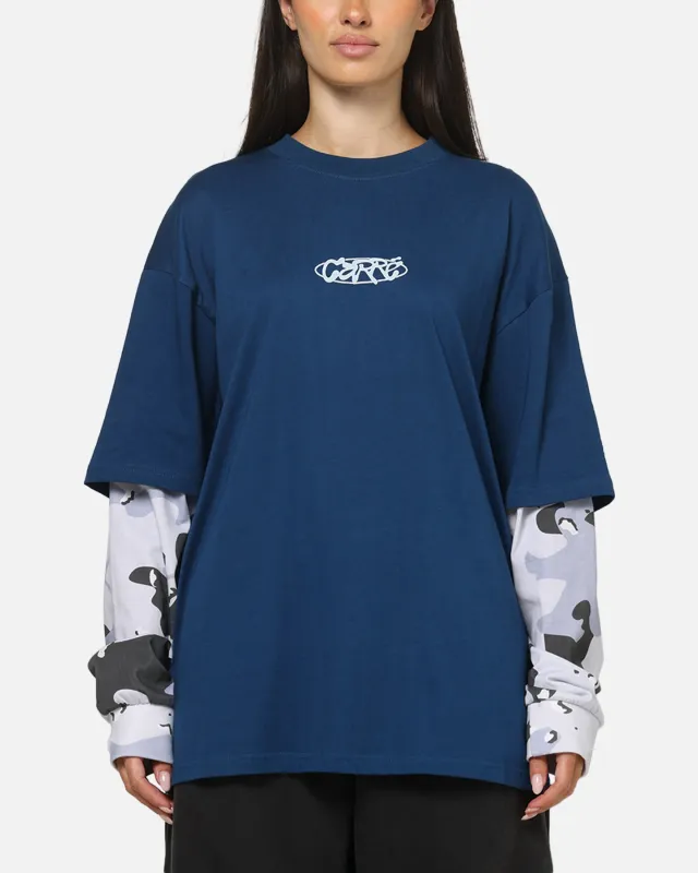 Carre Static Layered Long Sleeve T-Shirt Blue sold by Culture Kings