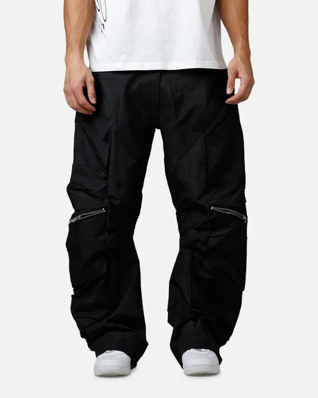 MNML Zip Cargo Tech Pants Black sold by Culture Kings