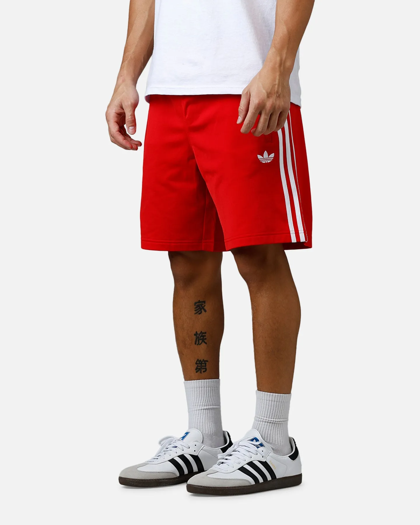 Adidas Firebird Shorts Red/White sold by Culture Kings product image thumbnail 4