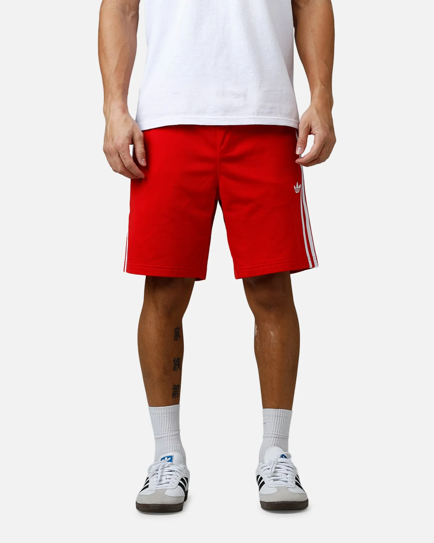 Adidas Firebird Shorts Red/White sold by Culture Kings