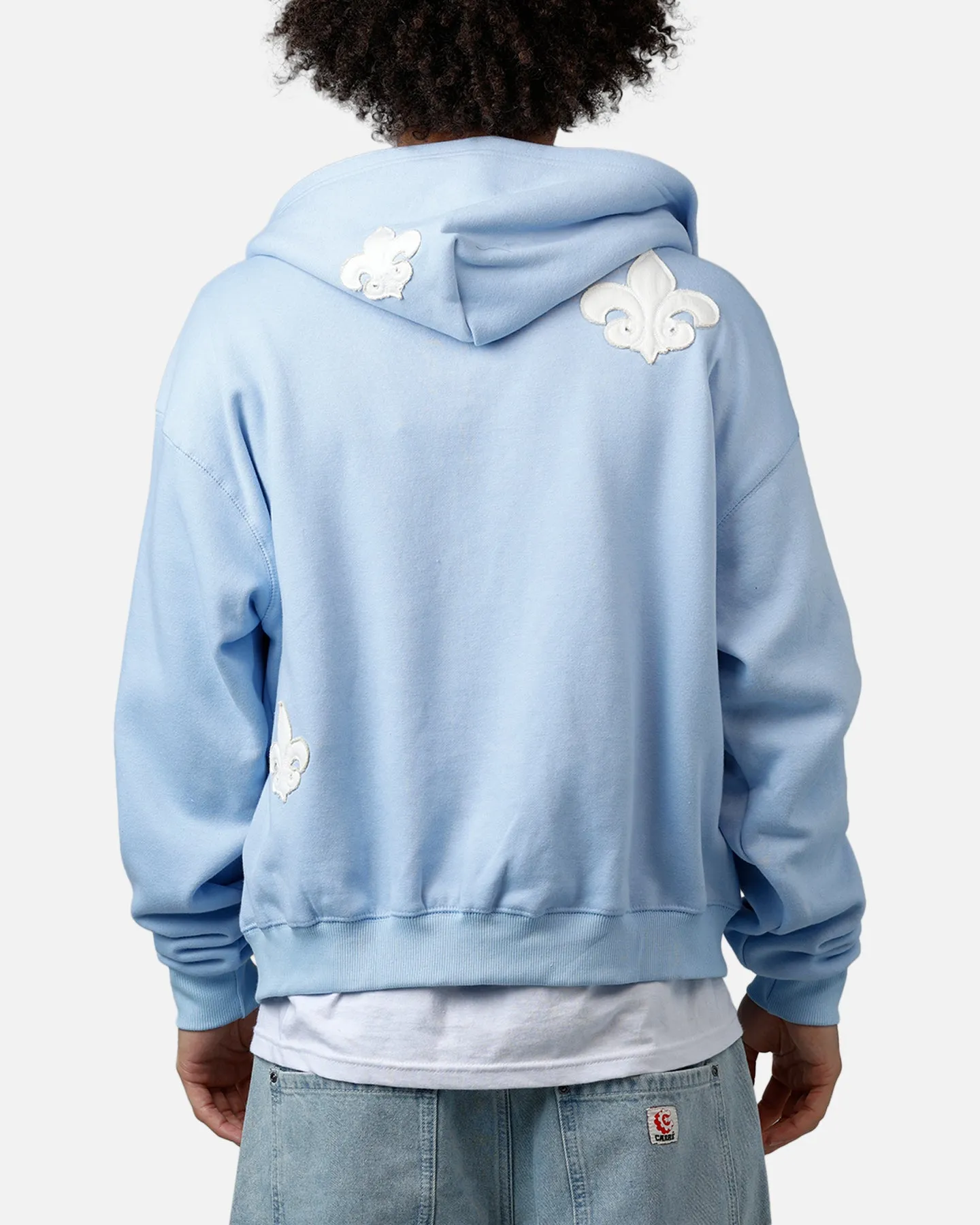MNML Fleur Zip Up Hoodie Washed Blue sold by Culture Kings product image thumbnail 2