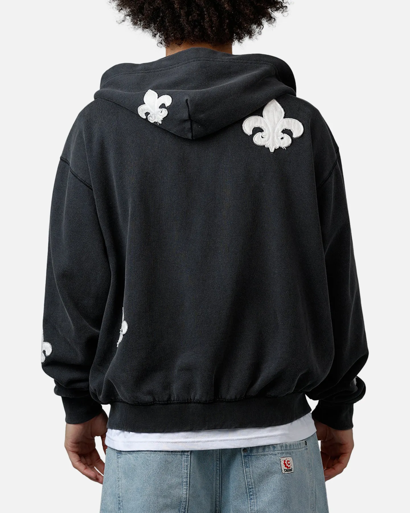 MNML Fleur Zip Up Hoodie Washed Black sold by Culture Kings product image thumbnail 2