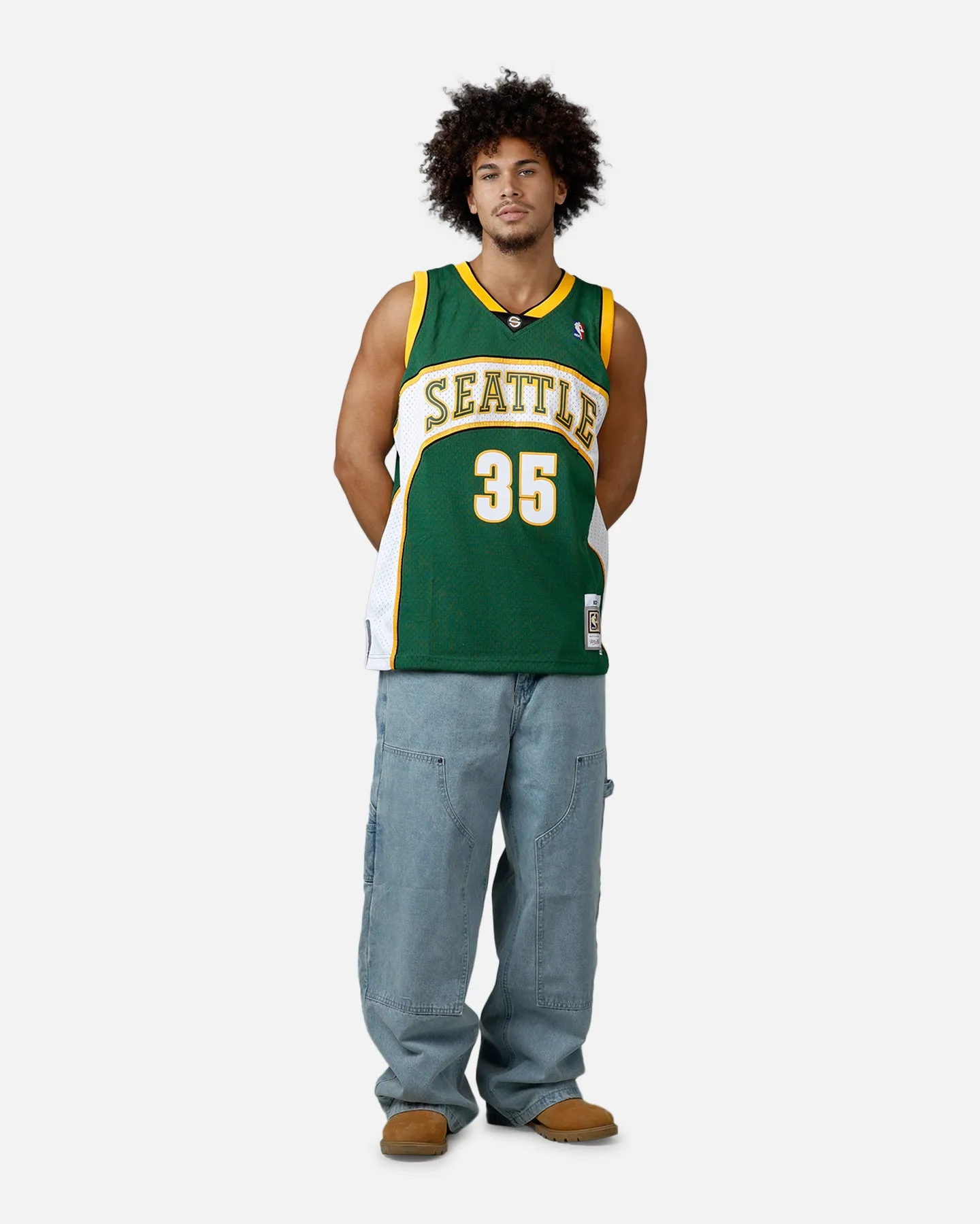 Mitchell & Ness Seattle SuperSonics Kevin Durant 2007 Road Swingman Jersey Green sold by Culture Kings product image thumbnail 3