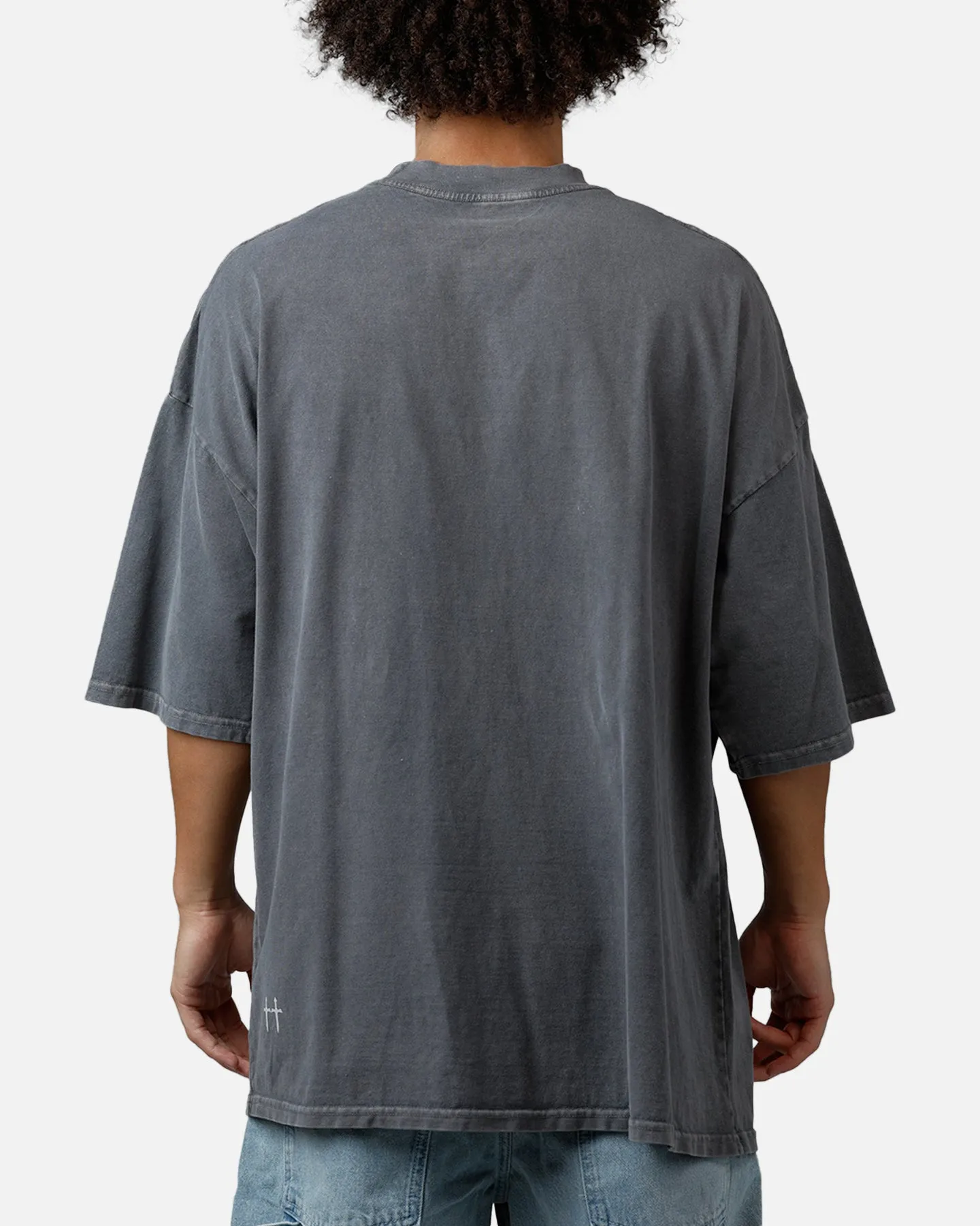 Saint Morta Barbaric Mock Neck T-Shirt Washed Charcoal sold by Culture Kings product image thumbnail 2