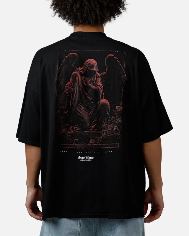 Saint Morta Divine Duty Mock Neck T-Shirt Black sold by Culture Kings