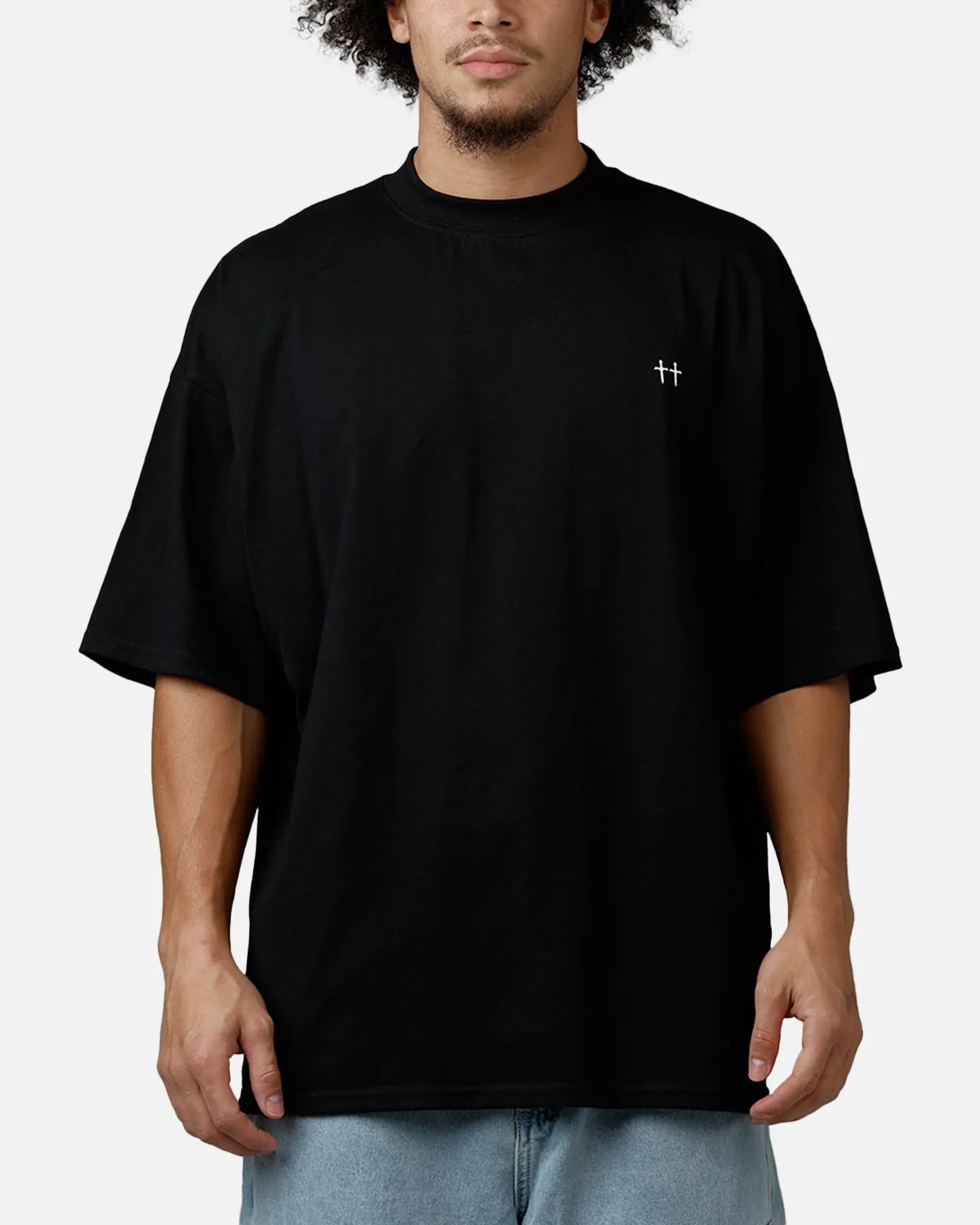 Saint Morta Divine Duty Mock Neck T-Shirt Black sold by Culture Kings product image thumbnail 2