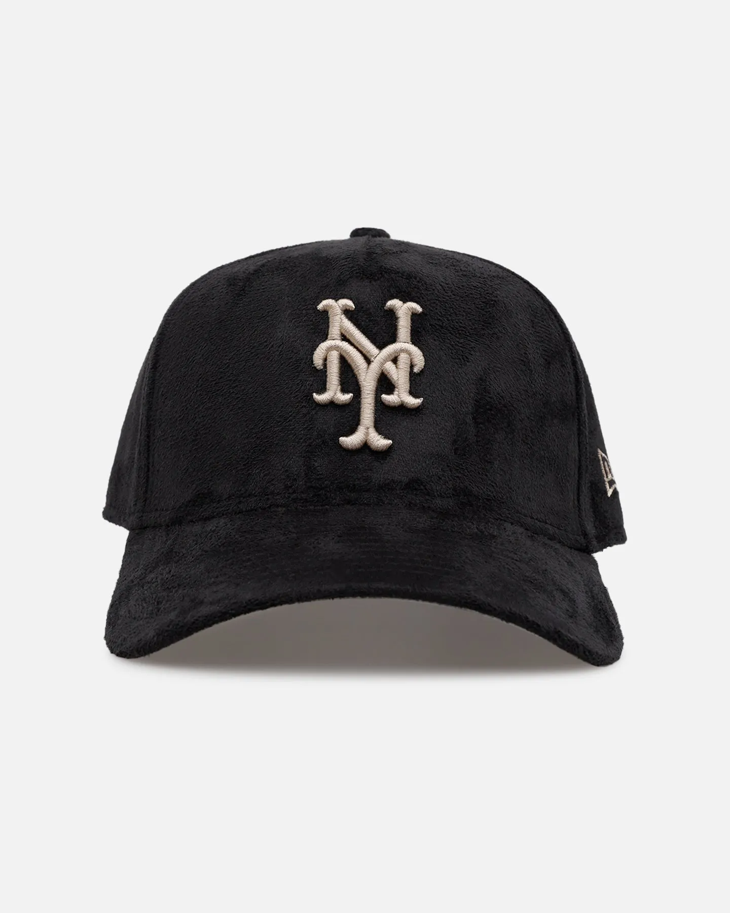 New Era New York Mets 'Suede' 9FORTY A-Frame Strapback Black/Tan sold by Culture Kings