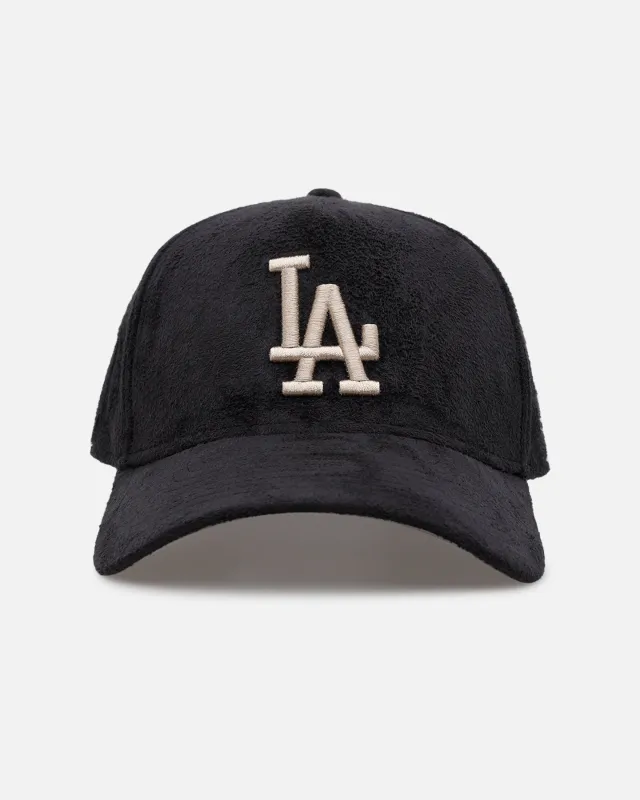 New Era Los Angeles Dodgers 'Suede' 9FORTY A-Frame Strapback Black/Tan sold by Culture Kings