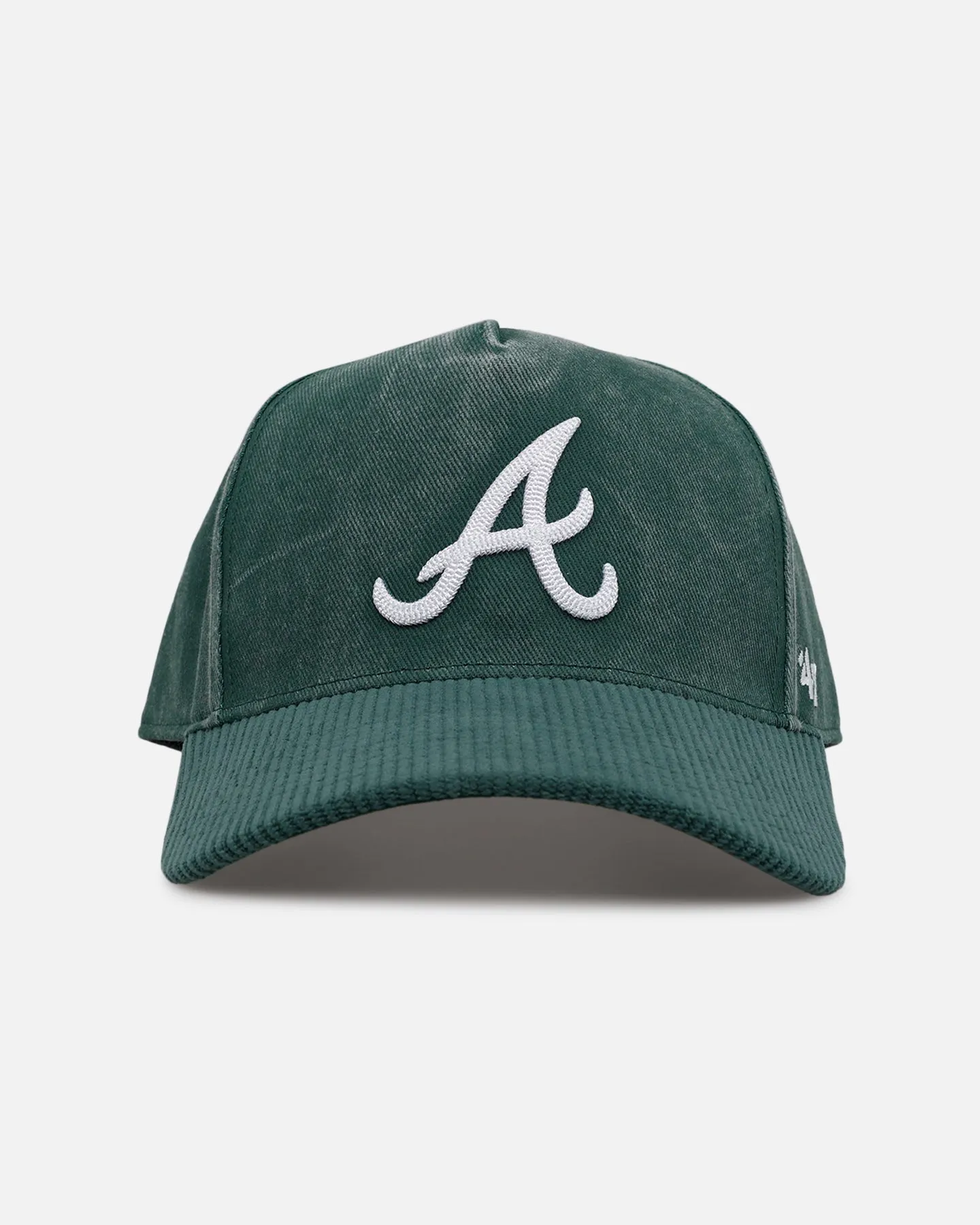 47 Brand Atlanta Braves 'Apollo Cord Dark Green' 47 Offside Snapback Dark Green sold by Culture Kings