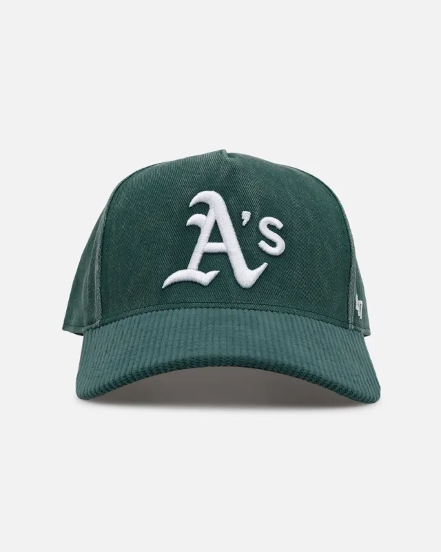 47 Brand Oakland Athletics 'Apollo Cord Dark Green' 47 Offside Snapback Dark Green sold by Culture Kings