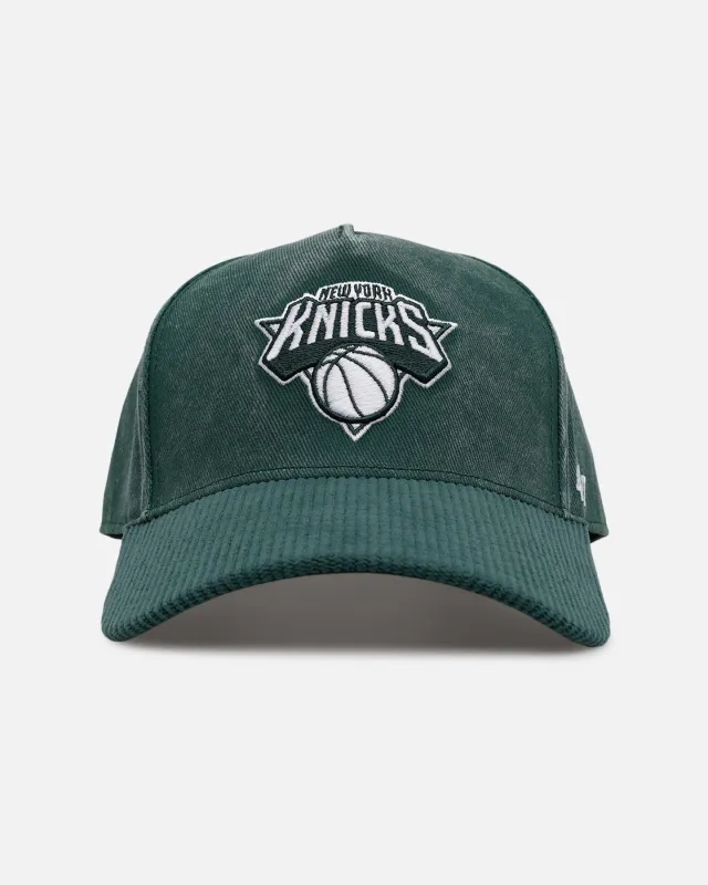 47 Brand New York Knicks 'Apollo Cord Dark Green' 47 Offside Snapback Dark Green sold by Culture Kings