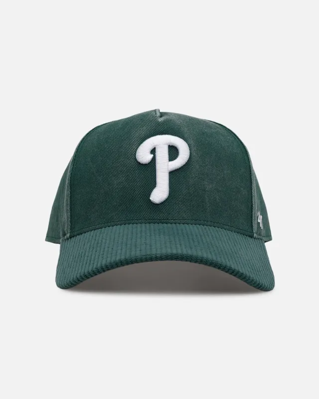 47 Brand Philadelphia Phillies 'Apollo Cord Dark Green' 47 Offside Snapback Dark Green sold by Culture Kings