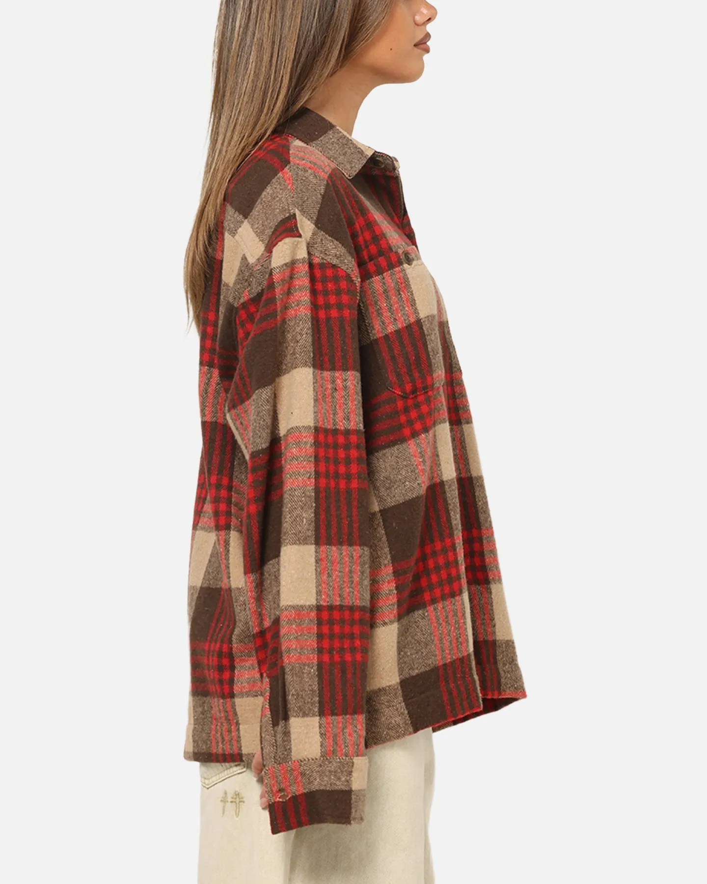 American Thrift Utility Flannel Shirt Brown/Red sold by Culture Kings product image thumbnail 4