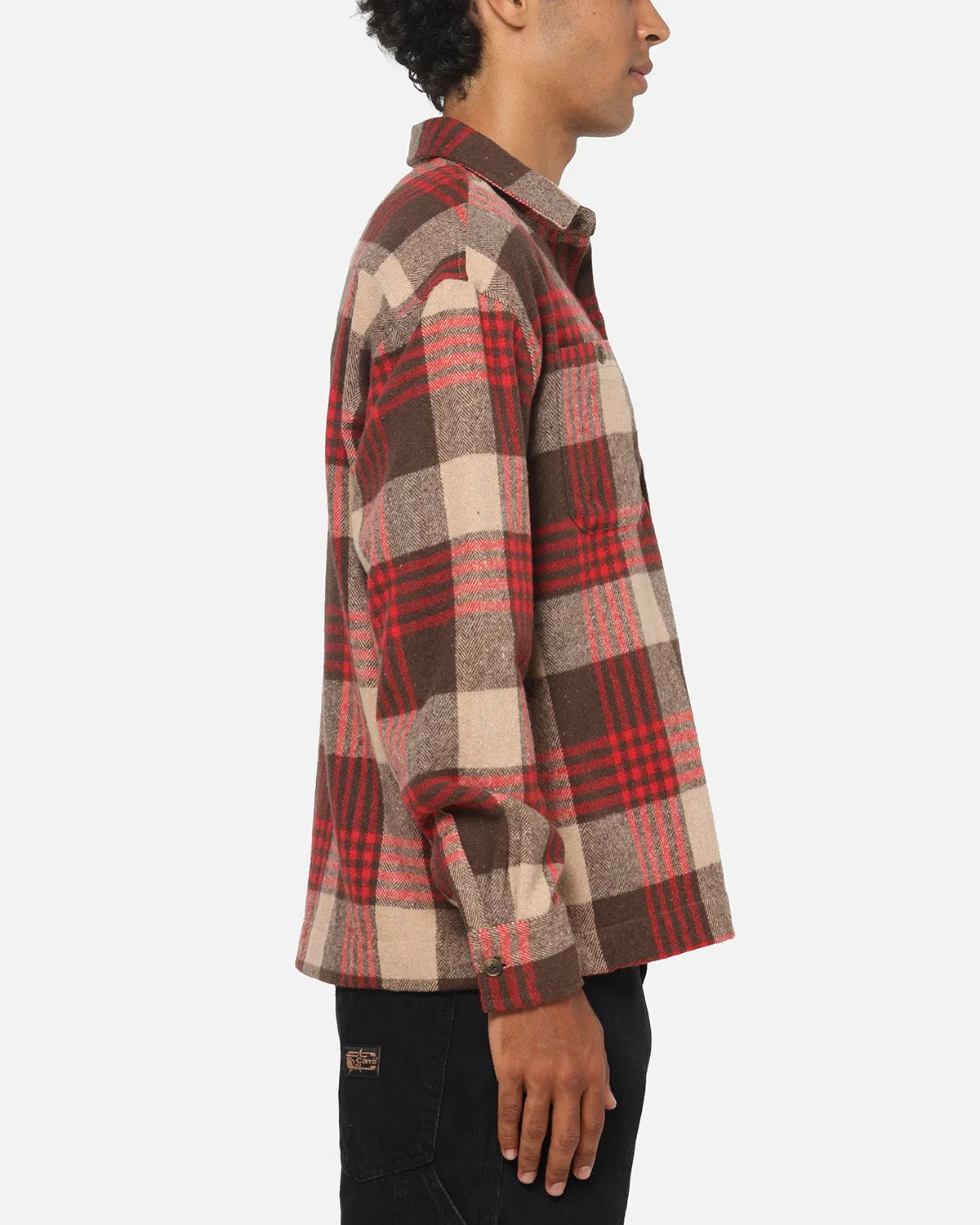 American Thrift Utility Flannel Shirt Brown/Red sold by Culture Kings product image thumbnail 4