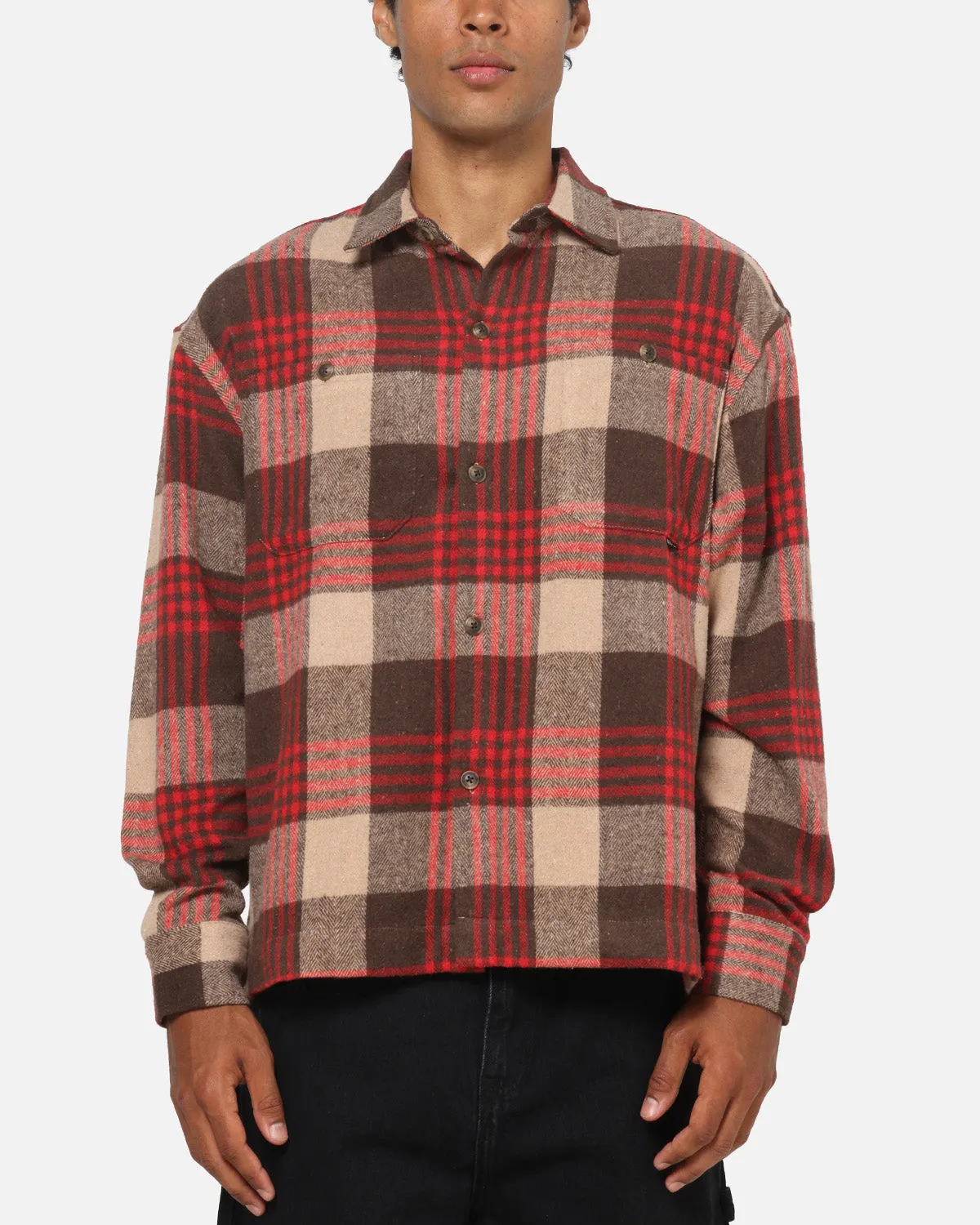 American Thrift Utility Flannel Shirt Brown/Red sold by Culture Kings