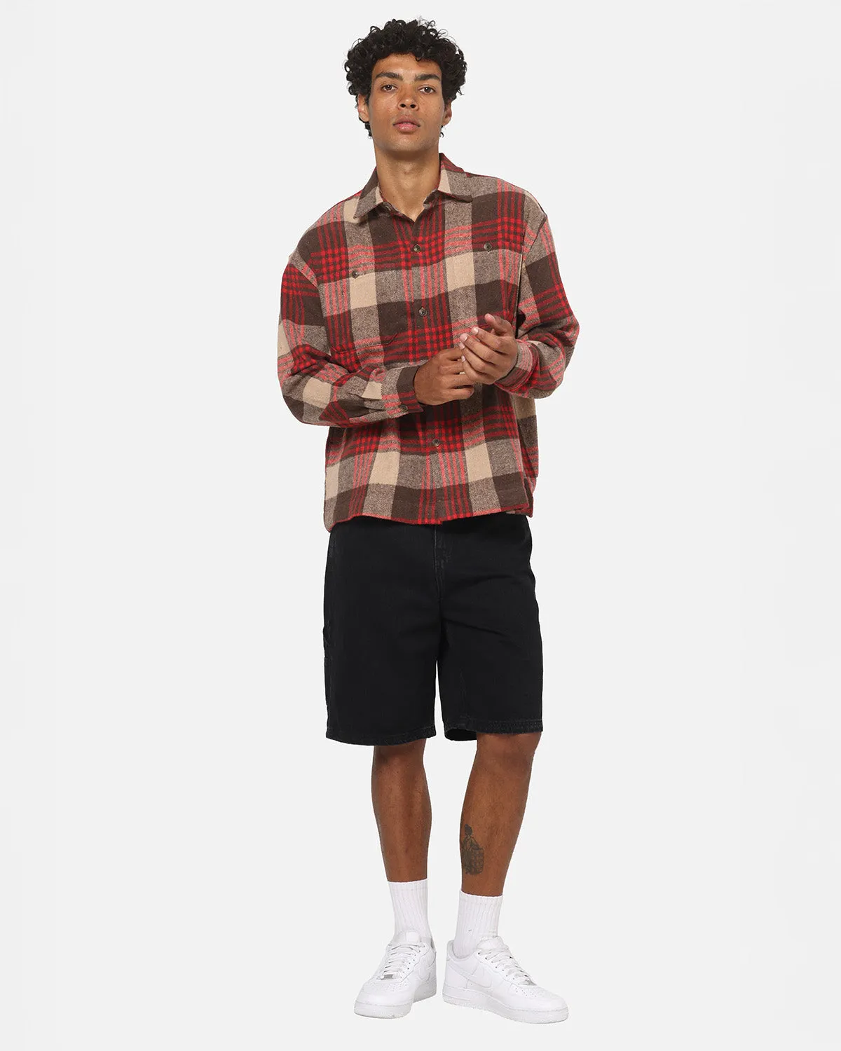 American Thrift Utility Flannel Shirt Brown/Red sold by Culture Kings product image thumbnail 2