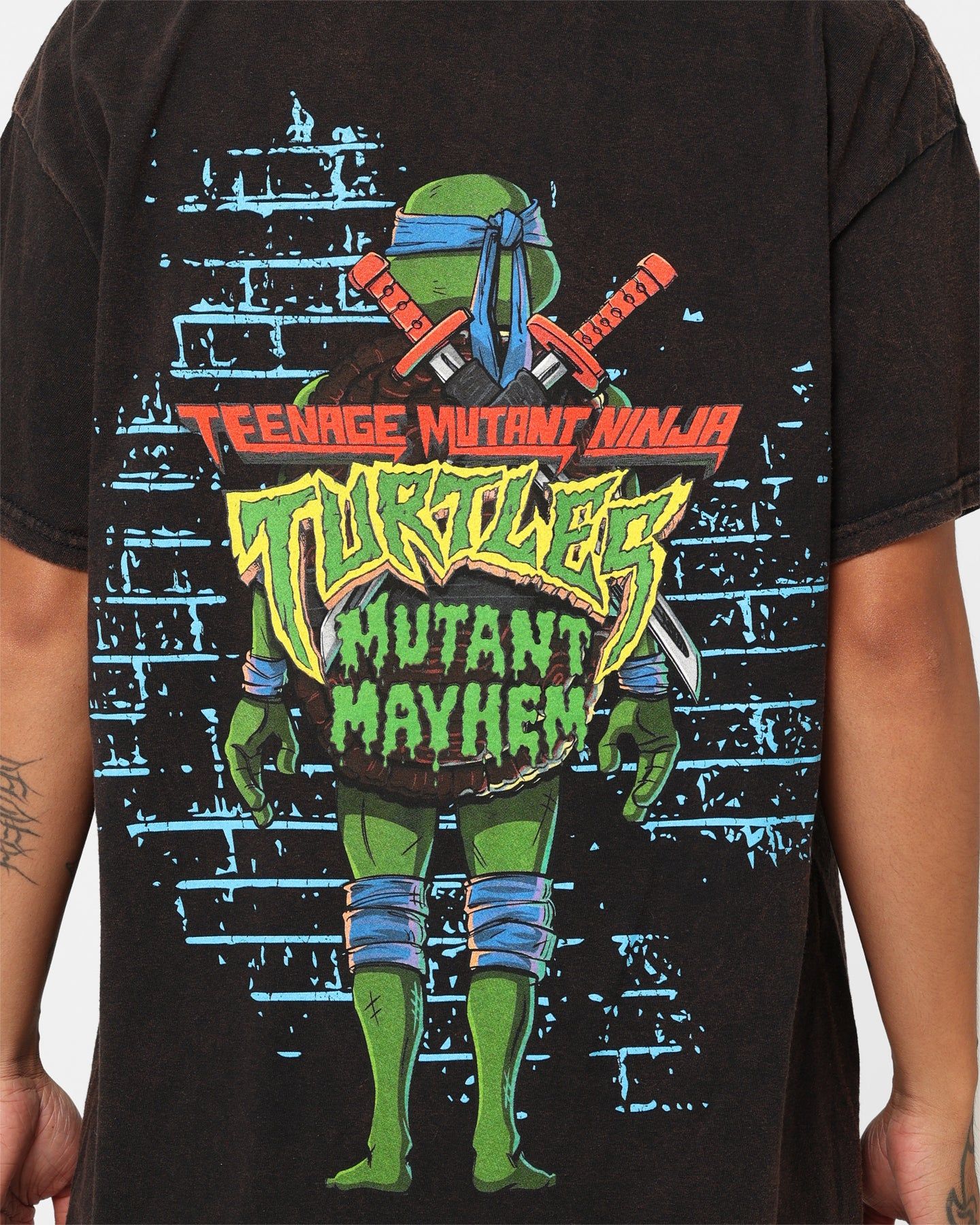 Goat Crew X Teenage Mutant Ninja Turtles Leonardo Vintage T-Shirt Black Wash sold by Culture Kings product image thumbnail 5