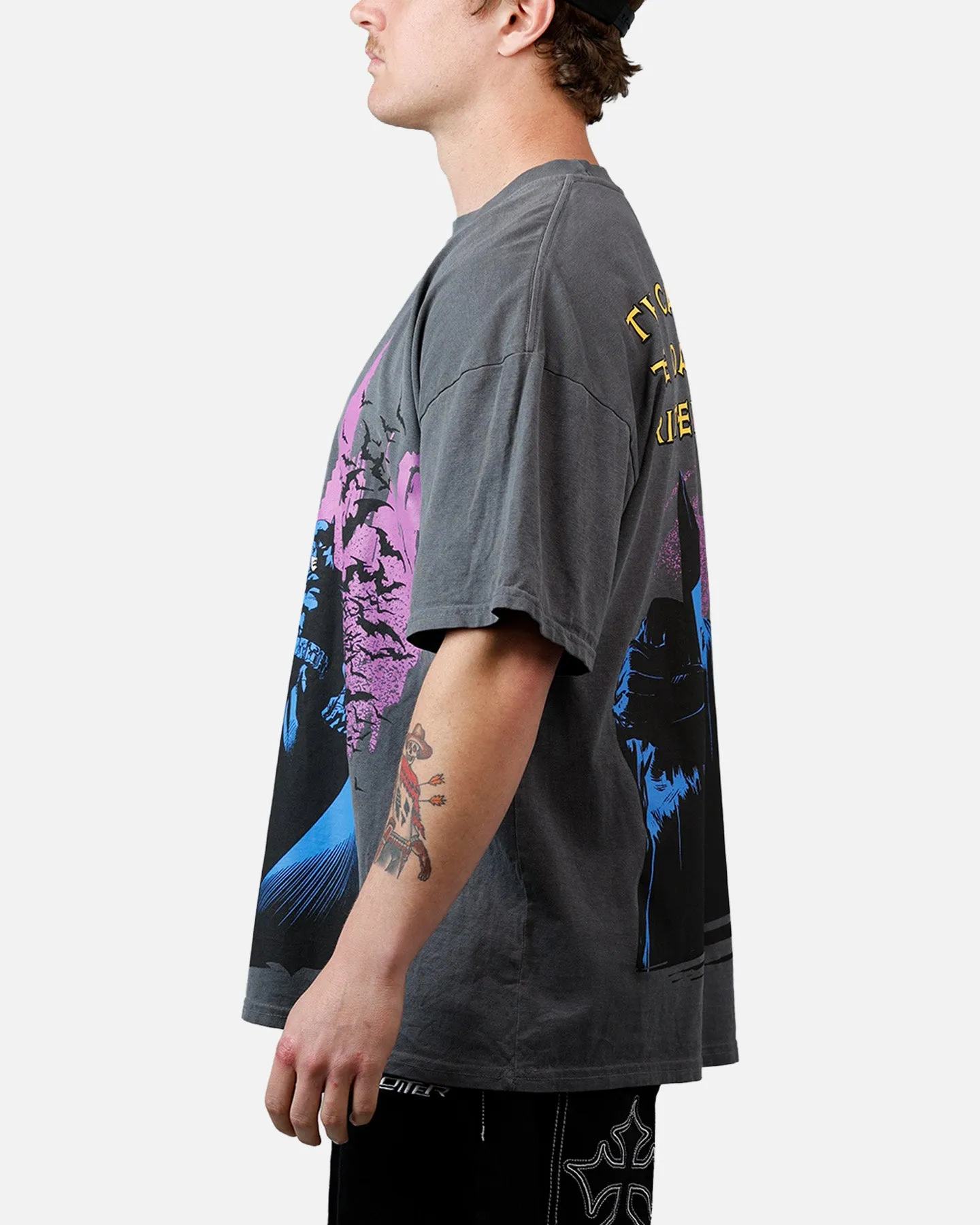 73Studio X DC Batman Caped Crusader T-Shirt Washed Charcoal sold by Culture Kings product image thumbnail 4