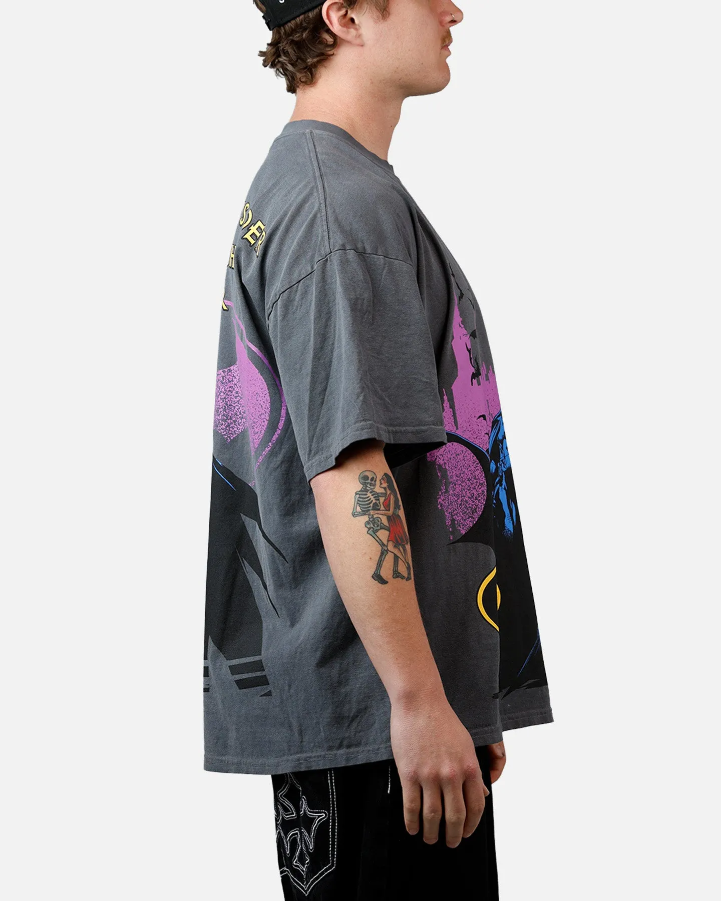 73Studio X DC Batman Caped Crusader T-Shirt Washed Charcoal sold by Culture Kings product image thumbnail 3